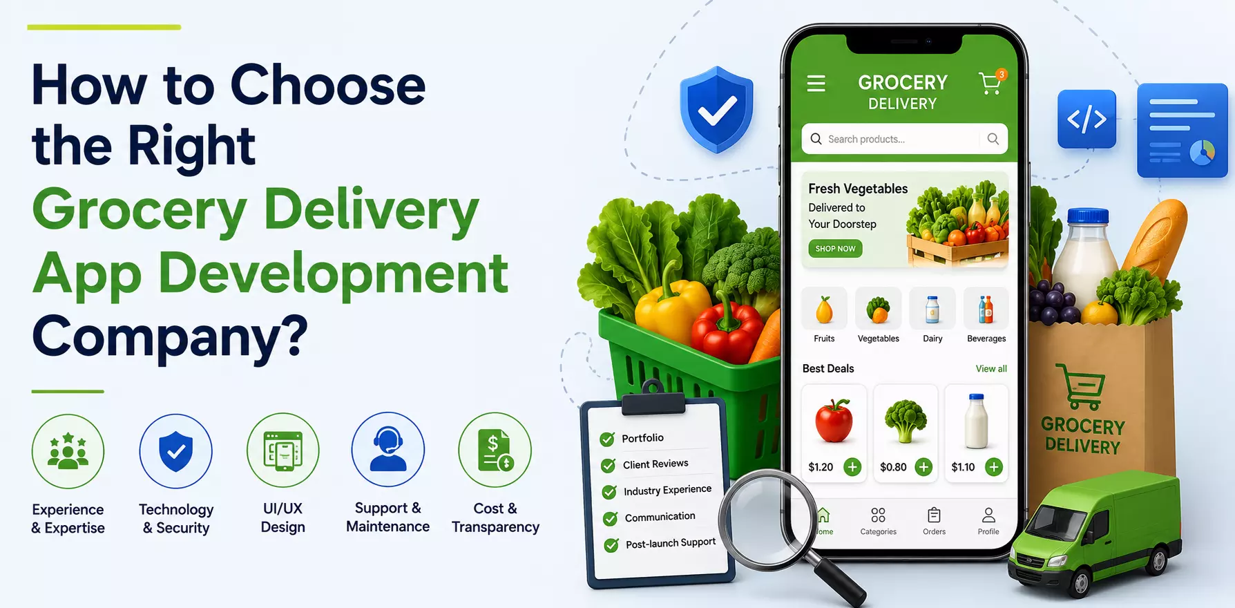 How to Choose the Right Grocery Delivery App Development Company?