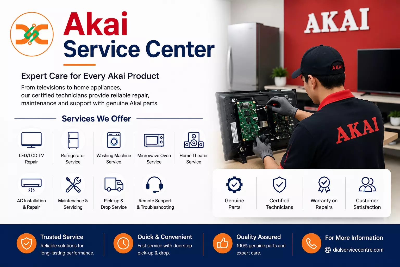 Does Akai Service Center Provide Home Service?