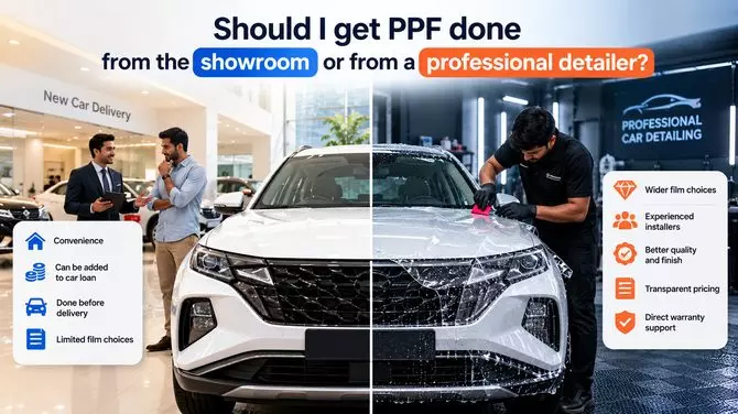 Where to Get PPF: Showroom or Professional Detailer?