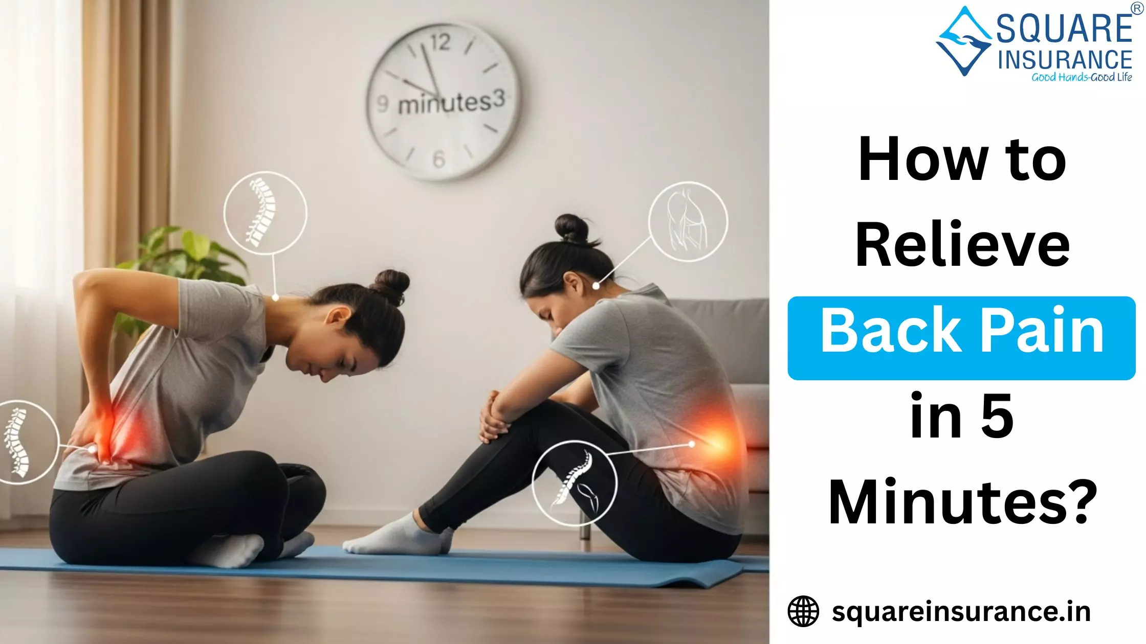 How to Relieve Back Pain in 5 Minutes?