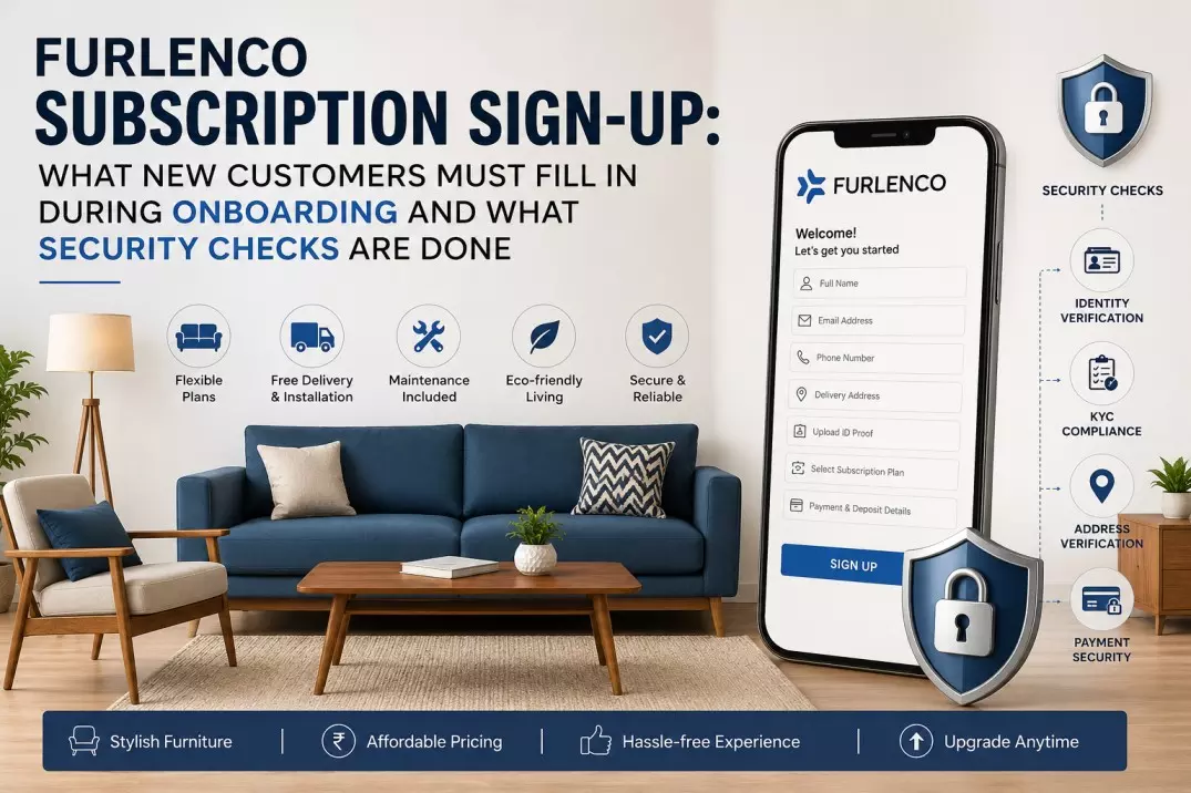 Furlenco Subscription Sign-Up: Onboarding & Security Checks
