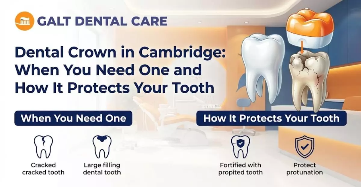 Dental Crown in Cambridge: When You Need One and How It Protects Your Tooth