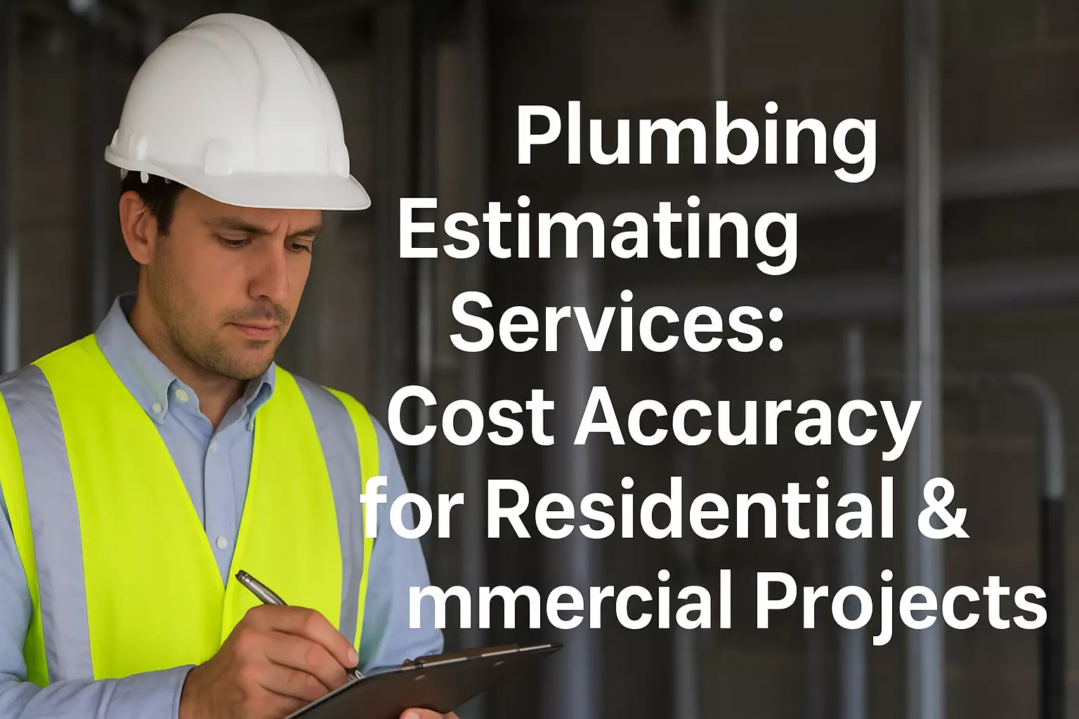 Plumbing Estimating Services: Cost Accuracy for Residential & Commercial Projects