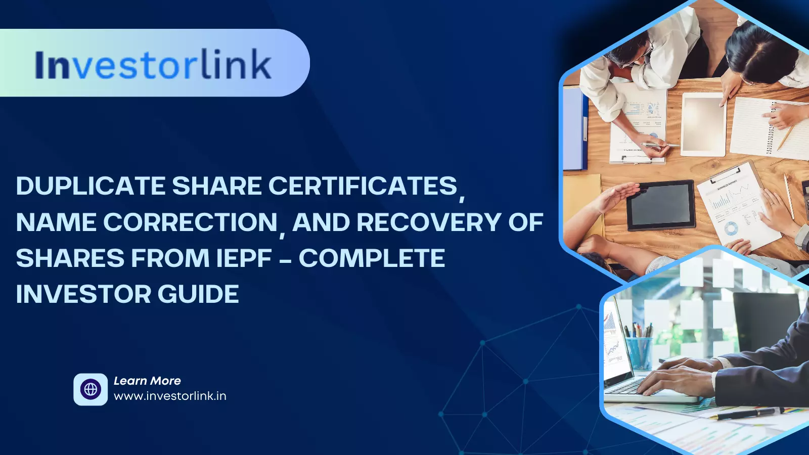 Duplicate, Name Correction, and Recovery of Shares from IEPF