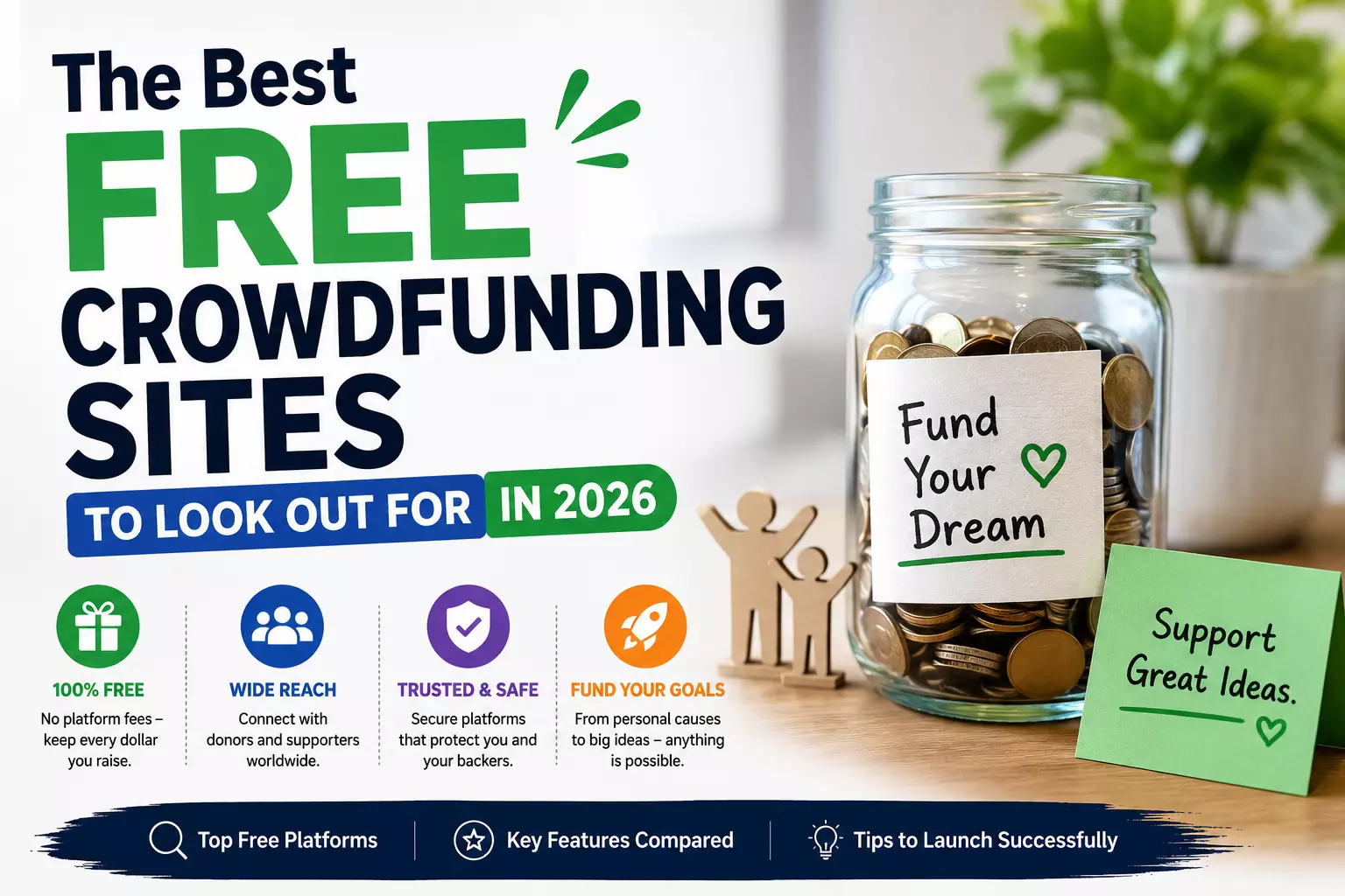 The Best Free Crowdfunding Sites To Look Out for in 2026