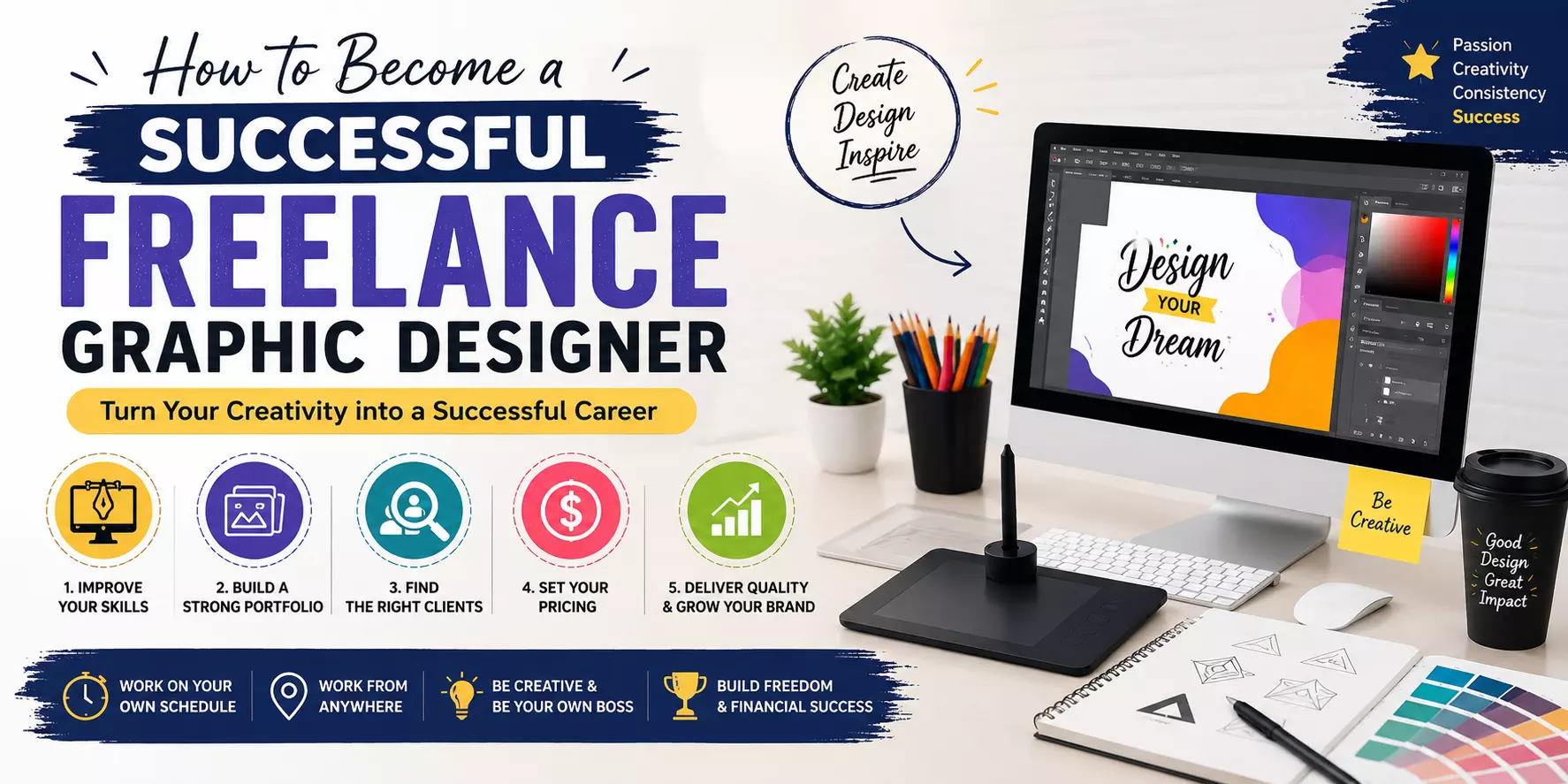 How to Become a Successful Freelance Graphic Designer