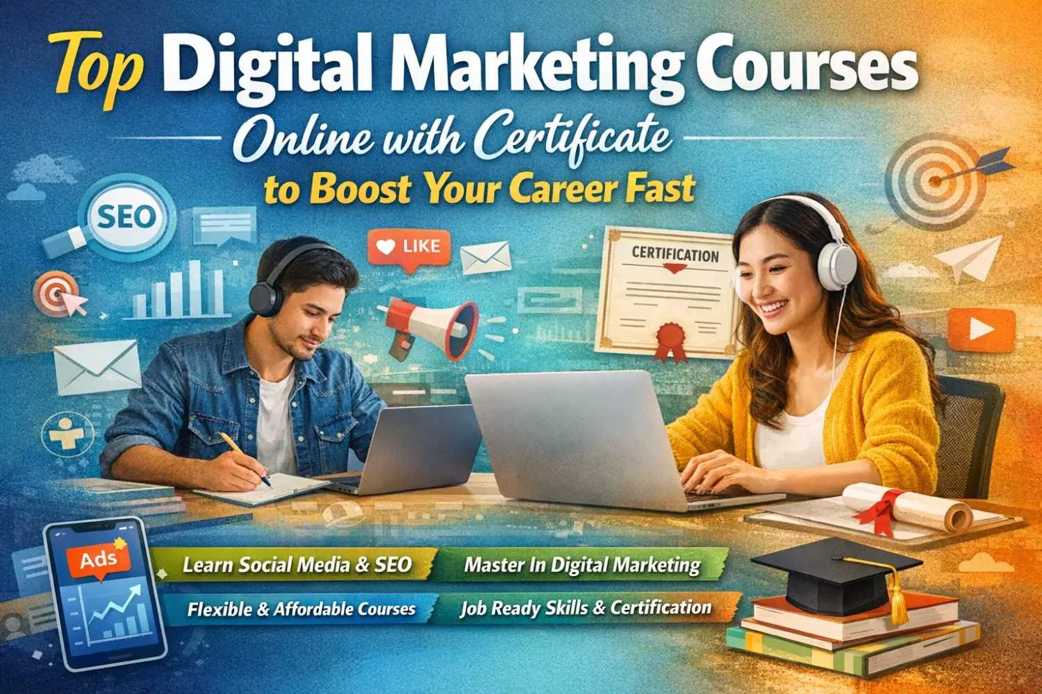 Top Digital Marketing Courses Online with Certificate to Boost Your Career Fast