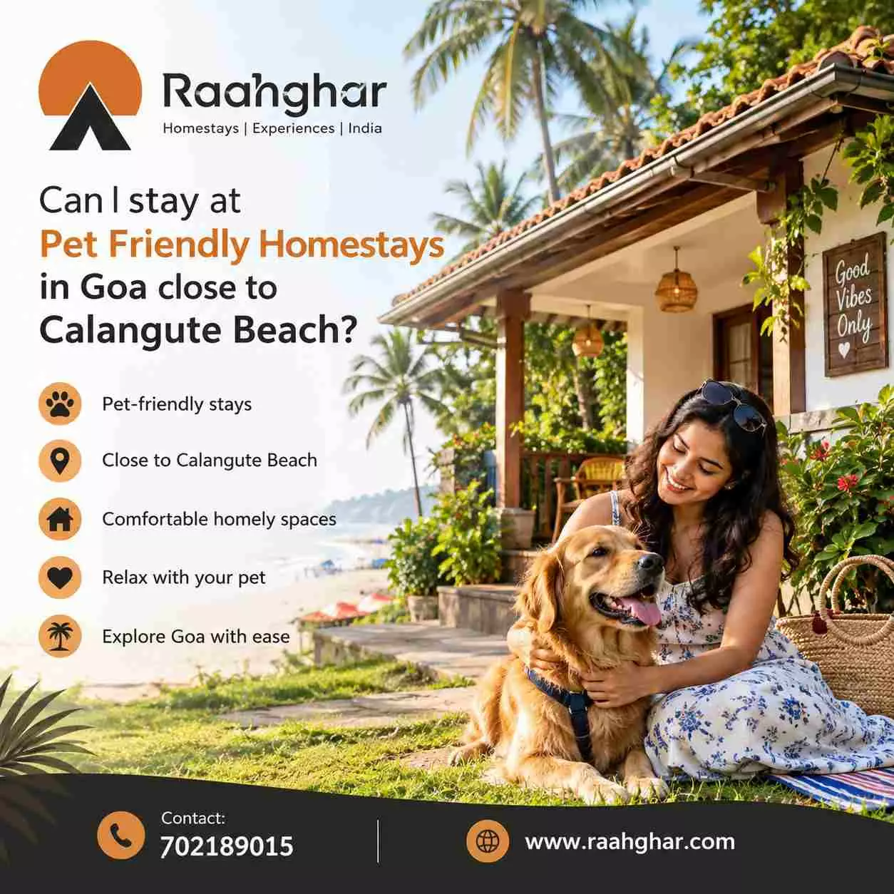 Can I Stay at Pet Friendly Homestays in Goa Close to Calangute Beach?