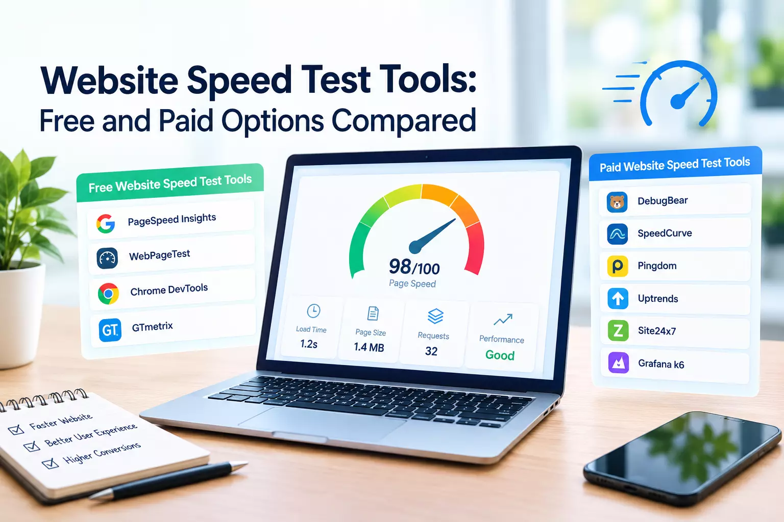 Website Speed Test Tools: Free and Paid Options Compared