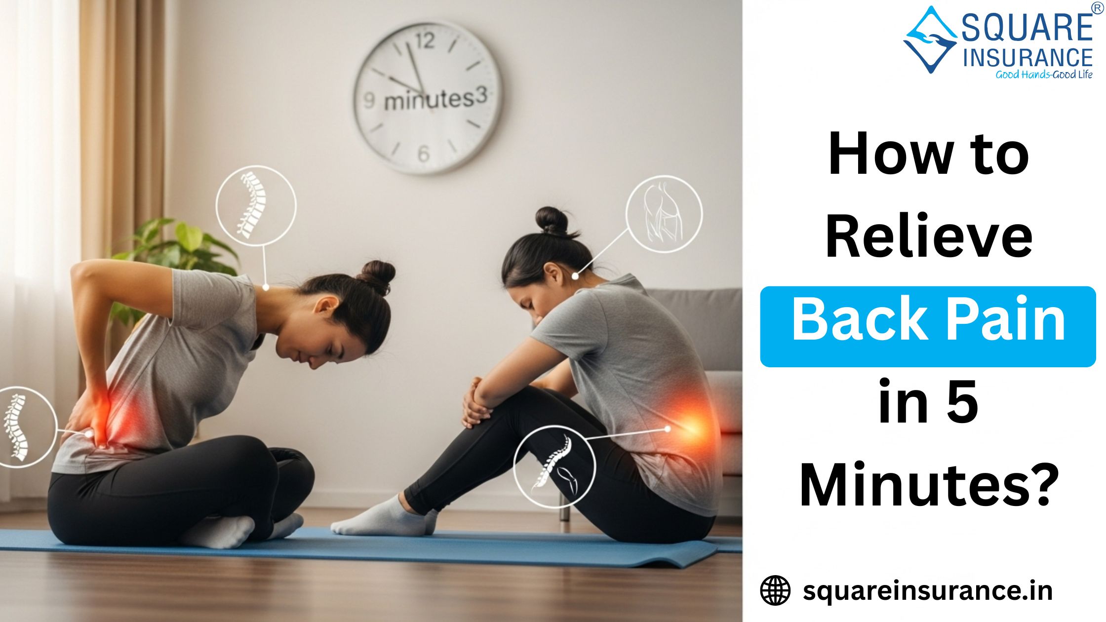 How to Relieve Back Pain in 5 Minutes?