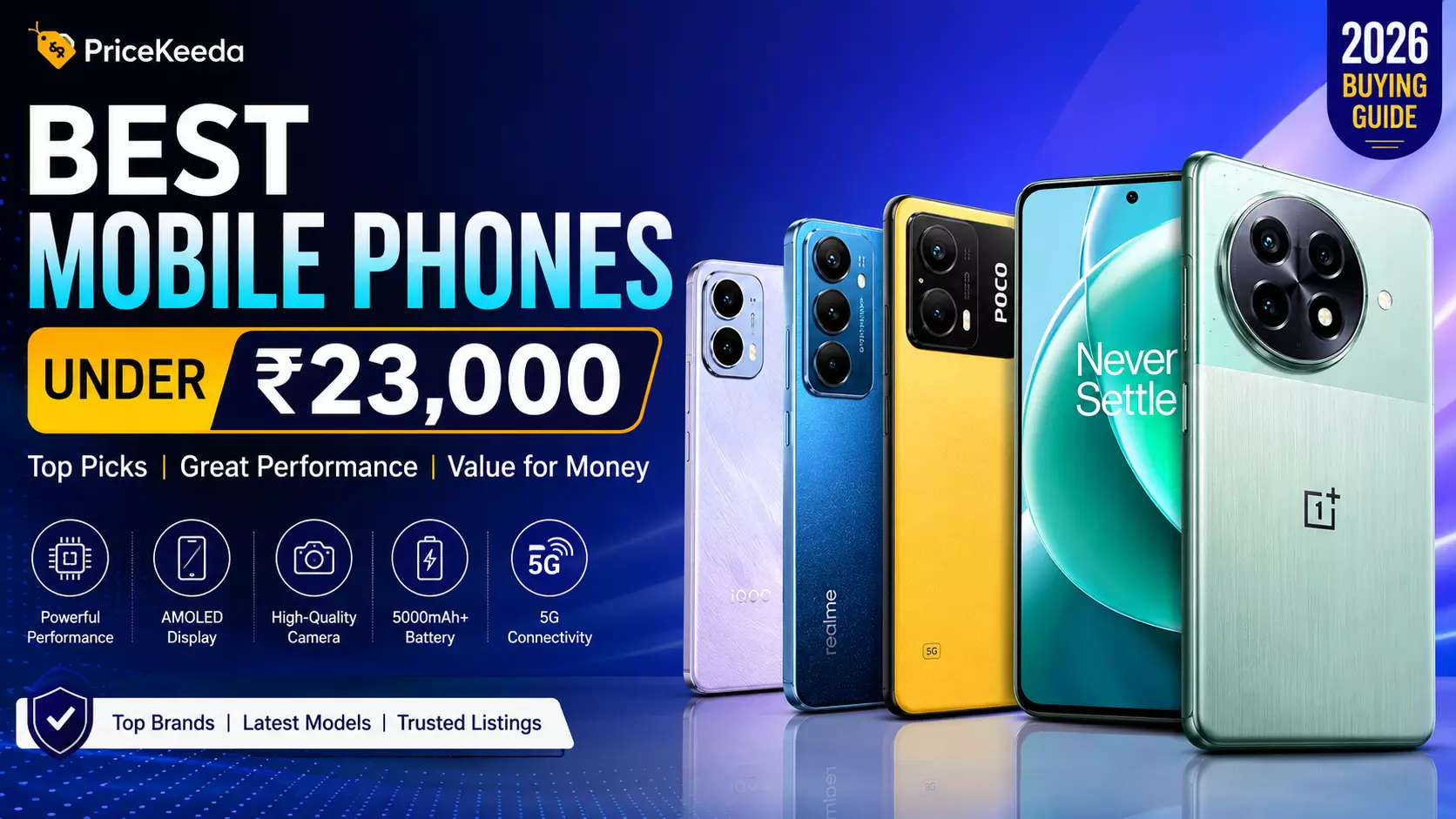 Stylish Mobile Phones Under ₹23,000 in India (2026) – Complete Buying Companion