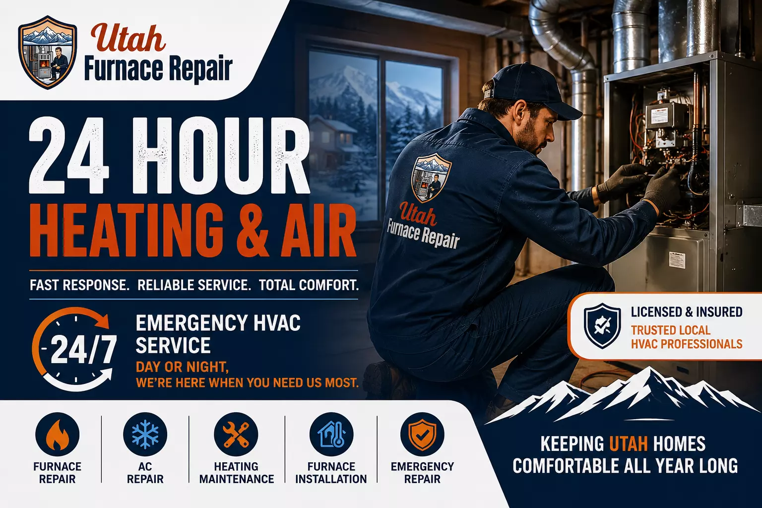 24 Hour Heating and Air Utah: Fast, Reliable HVAC Service When You Need It Most