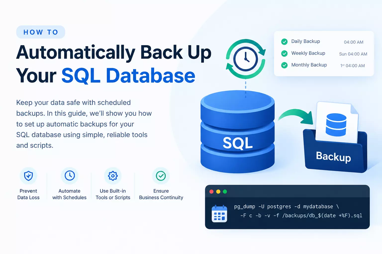 How to Auto Backup SQL Database?