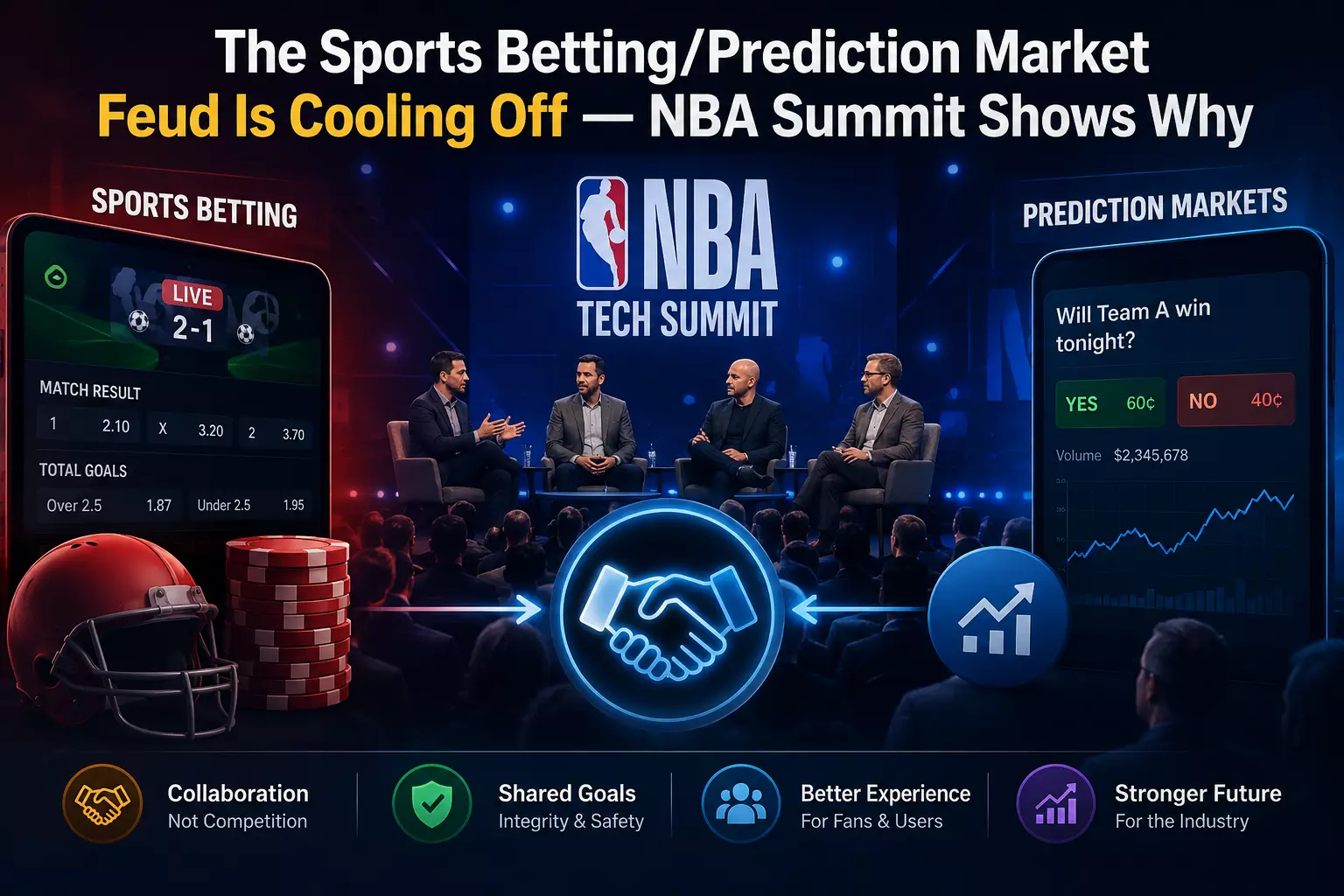 The Sports Betting/Prediction Market Feud Is Cooling Off — NBA Summit Shows Why