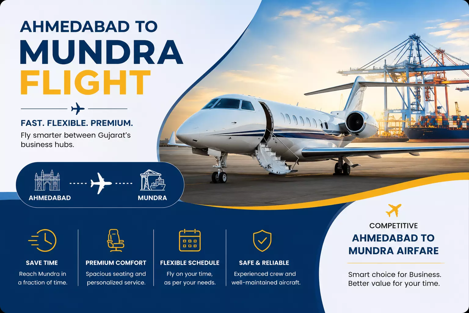 Ahmedabad to Mundra Airfare – Fast & Convenient Flight Services