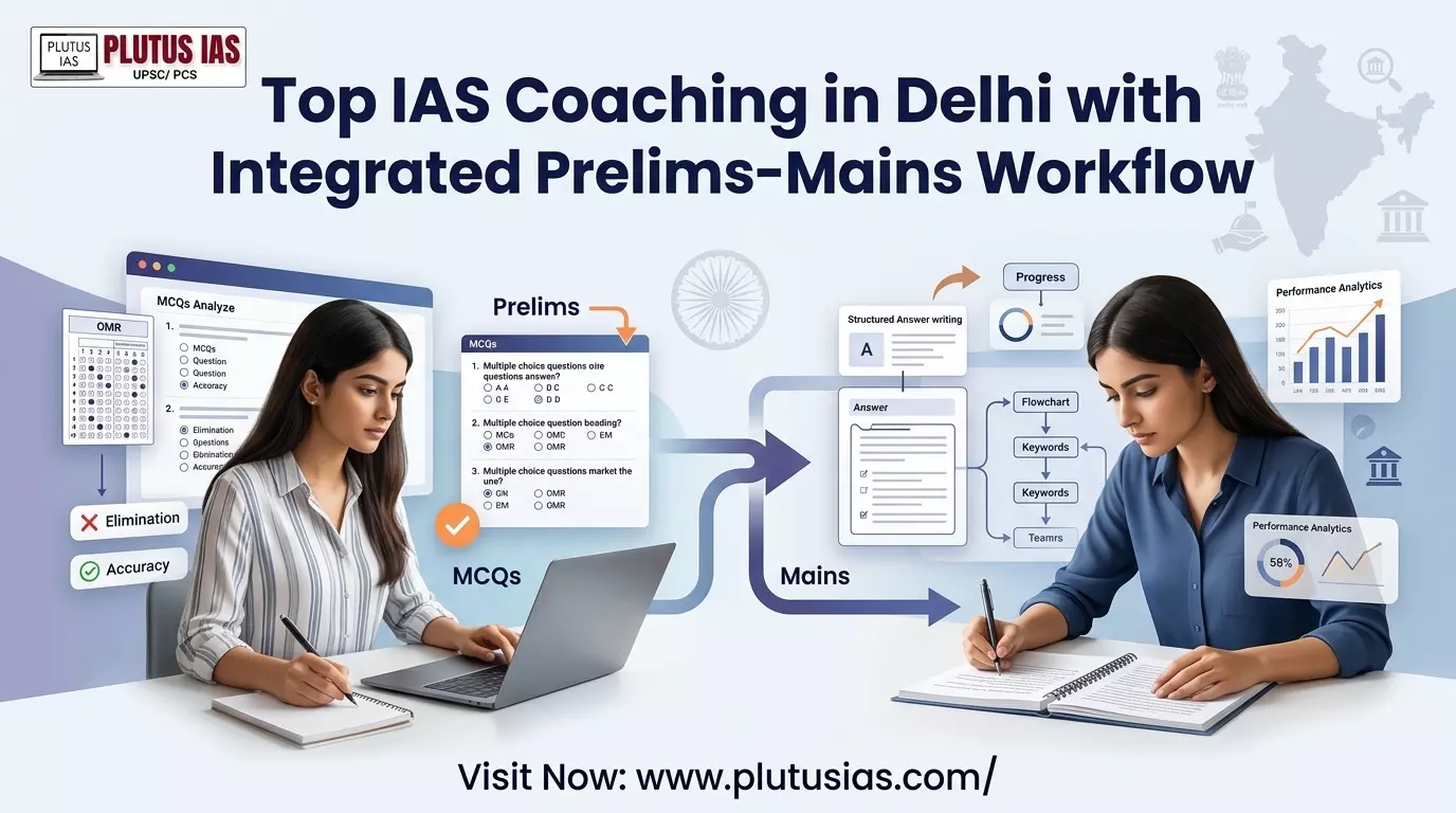Top IAS Coaching in Delhi with Integrated Prelims–Mains Workflow