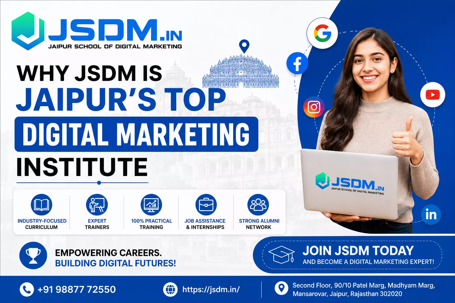 Why JSDM Is Jaipur's Top Digital Marketing Institute