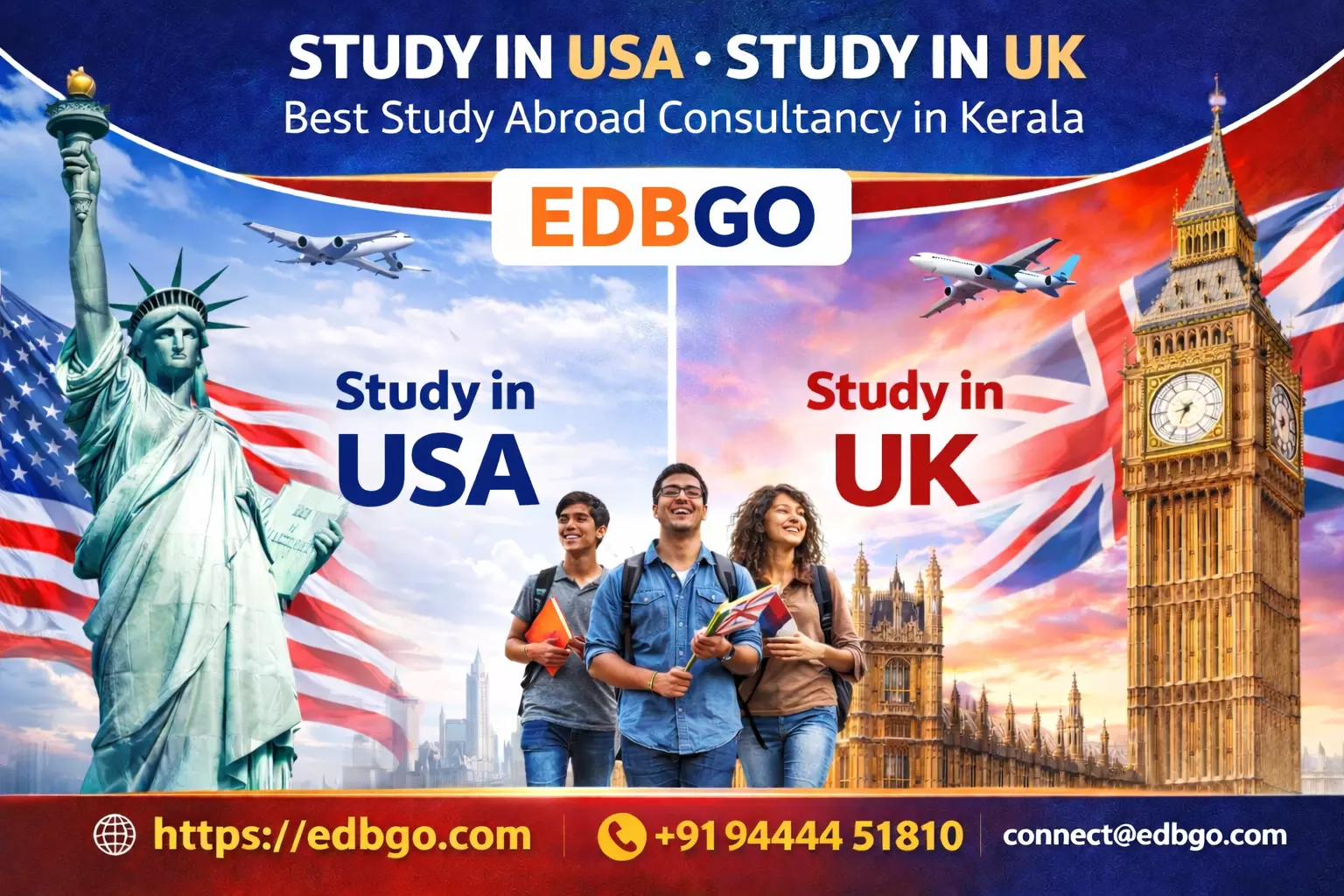 Achieve Your Global Education Dreams with EDBGO – Best Study Abroad Consultancy in Kerala