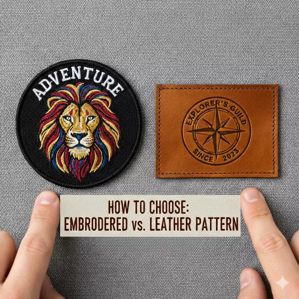 How to Choose Between Embroidered and Leather Custom Patches