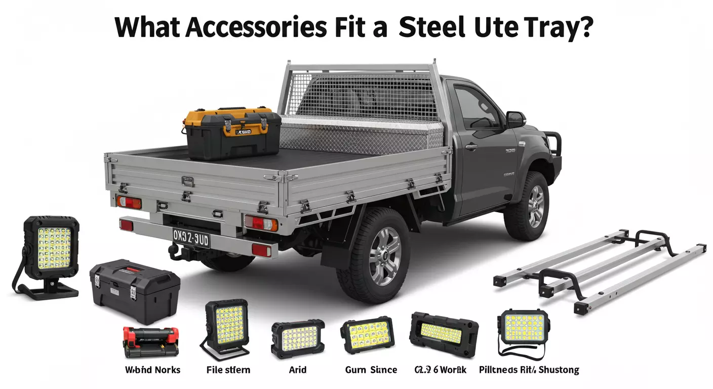What accessories fit a steel ute tray?