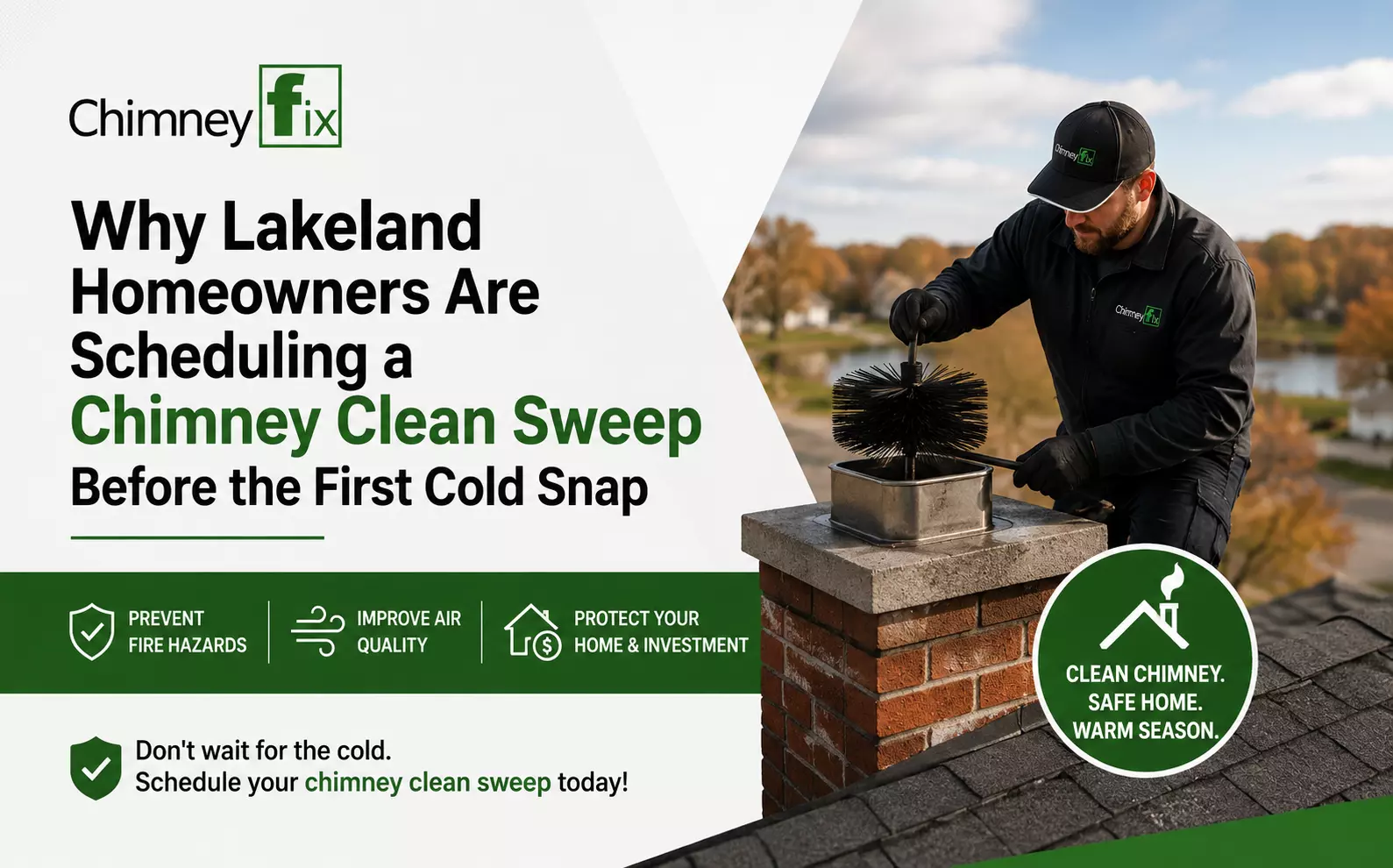 Why Lakeland Homeowners Are Scheduling a Chimney Clean Sweep Before the First Cold Snap