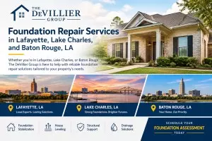 Foundation Repair Services in Lafayette, Lake Charles, and Baton Rouge, LA