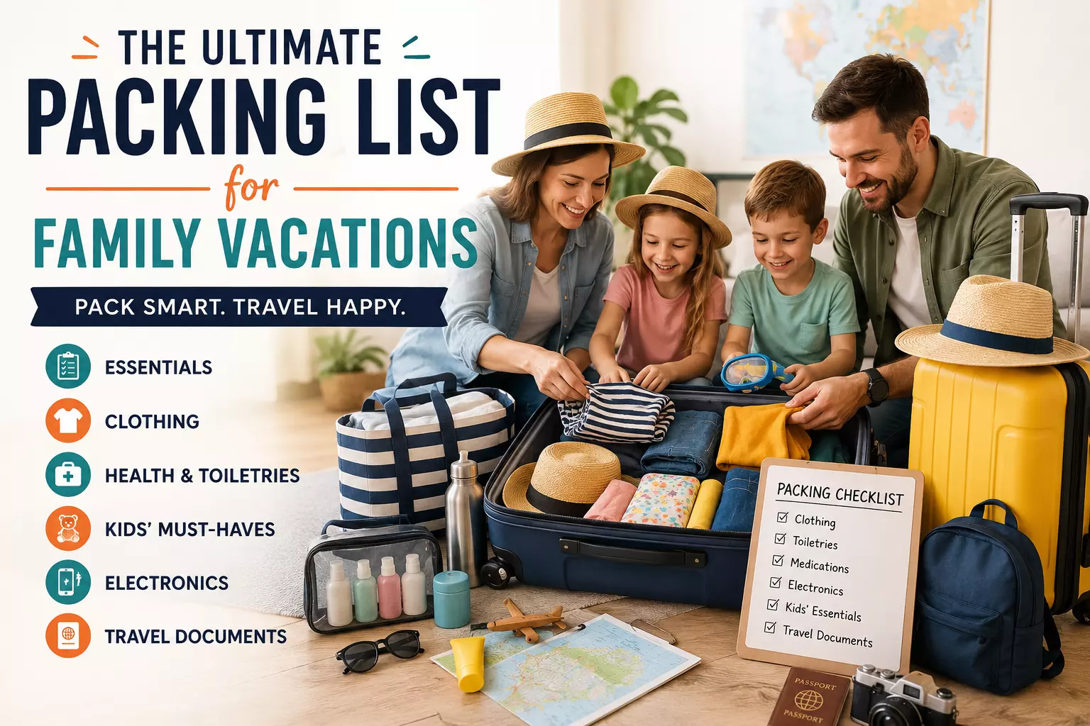 The Ultimate Packing List for Family Vacations