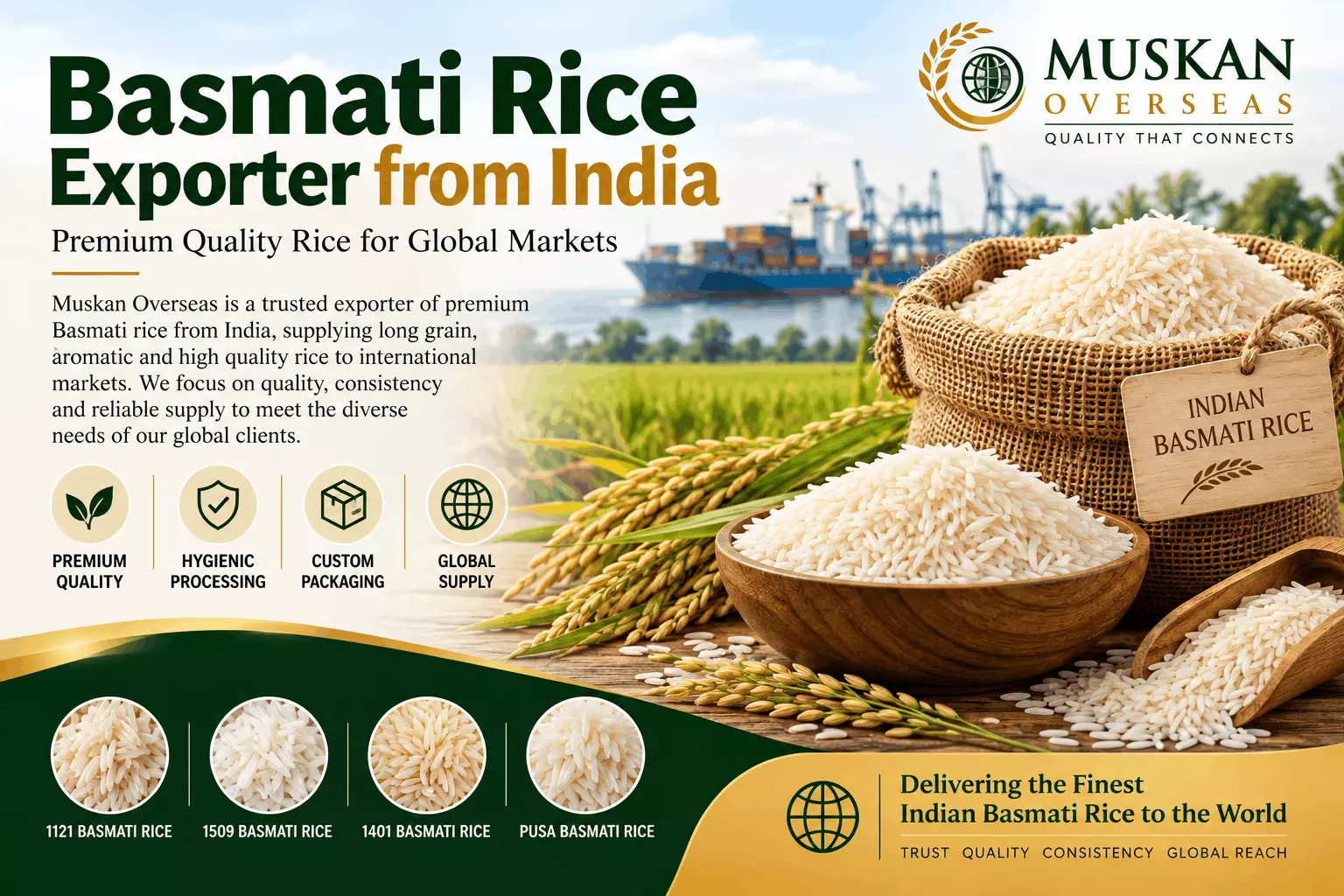 Basmati Rice Exporter from India: What Global Buyers Should Know