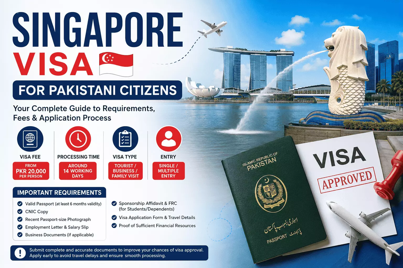 Singapore Visa for Pakistani Citizens 2026: Requirements, Fees & Application Guide