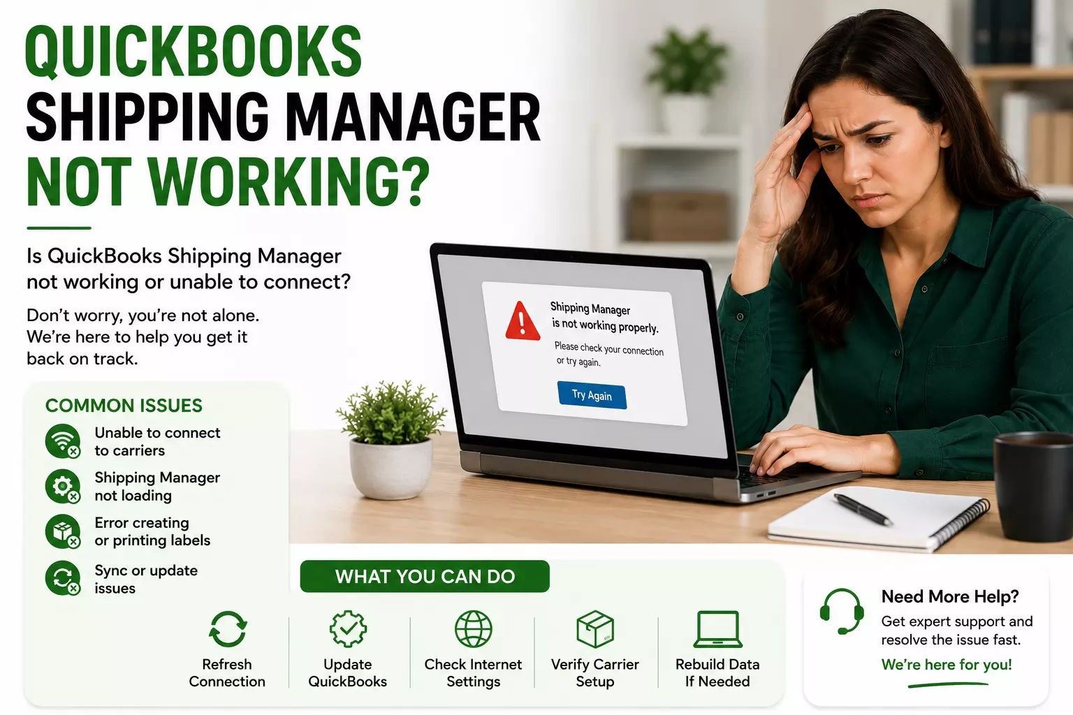 How to Fix QuickBooks Shipping Manager Not Working: Step-by-Step Solutions